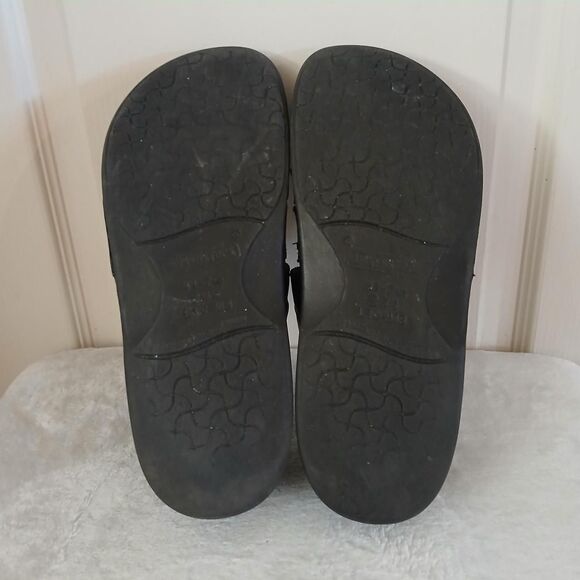 Birkenstock Madeira Black Leather fisherman Closed Toe Buckle Sandal EU 41 Y2K - Picture 7 of 8